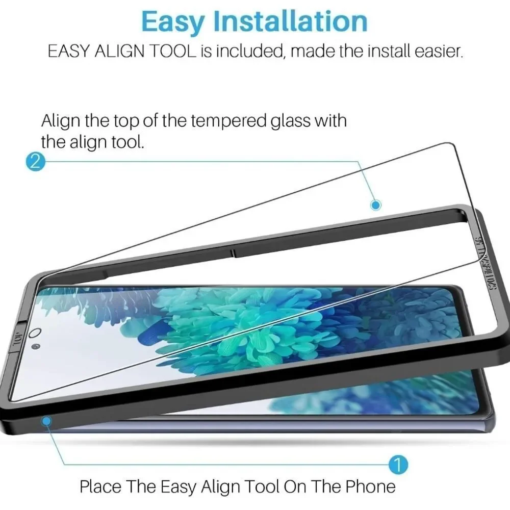 🔸️NIB Pack of 3 Tempered Glass Screen Protectors for Samsung Galaxy S20 FE 5G